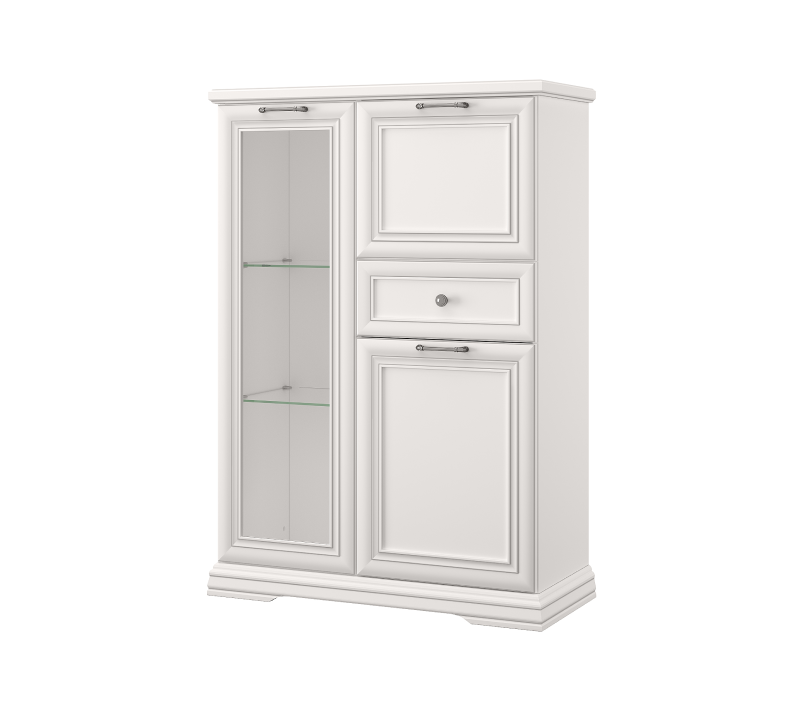  Витрина Севилла белый 1V2D1S